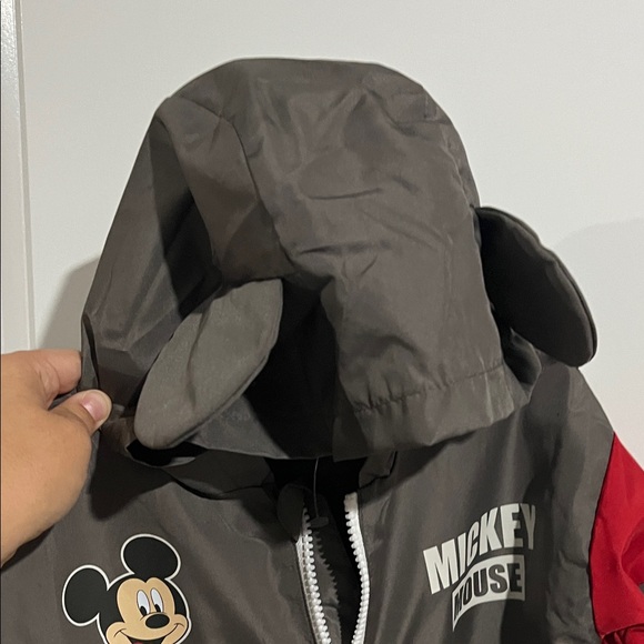 Disney Mickey Mouse Gray and Red Raincoat - Picture 2 of 5